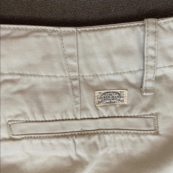 RL Lauren Jeans Co Khaki Shorts 8” Inseam Size 12 NWT Retail $60 - Picture 4 of 7